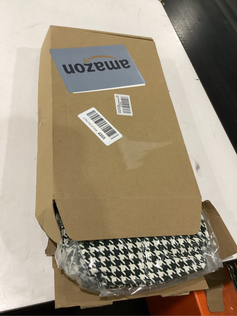 Condition photo showing Good Condition for non-slip head pillow for recliners - neck support cushion with velvet cover for pain relief at home, office and travel (houndstooth)