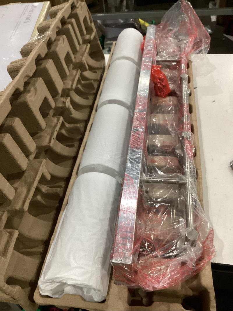 Condition photo showing Good Condition for allen + roth yuma 29.94-in 4-light brushed nickel led, transitional vanity light bar