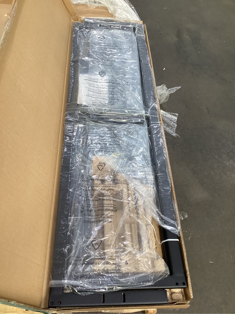 Condition photo showing Good Condition for best price mattress 14 inch metal platform beds w/ heavy duty steel slat mattress foundation (no box spring needed), queen, black queen 14 inch black bed frame