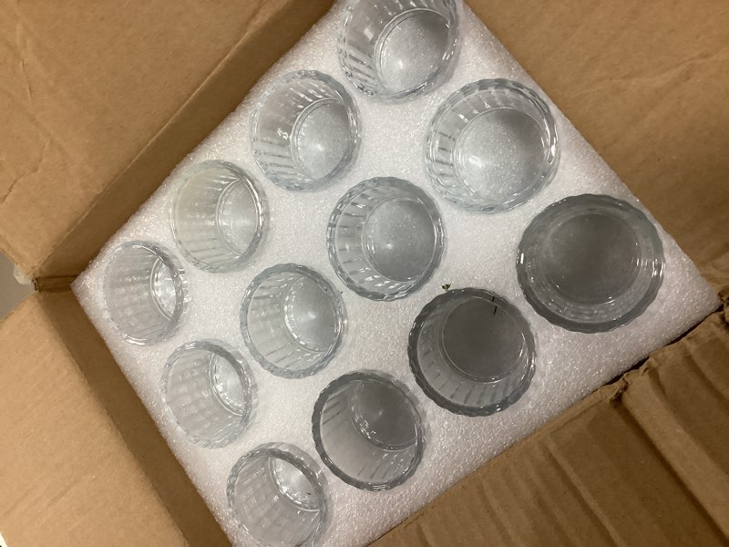 Condition photo showing Good Condition for supmind 24 pcs ribbed clear votive candle holders – glass tea light candle holder for weddings, baby showers, home decor, party centerpieces, and table decoration