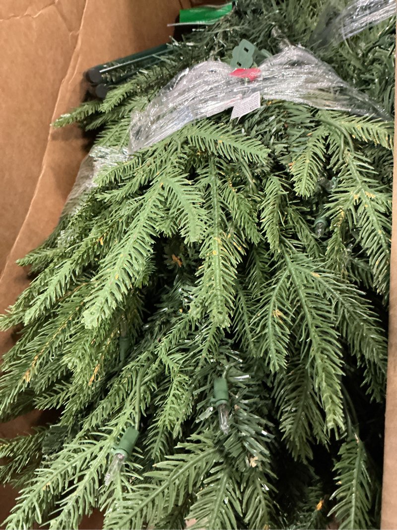 Condition photo showing Good Condition for 5ft Prelit Artificial Christmas Tree with 1528 PE PVC Tips, Premium Pre-Lit Holiday Xmas Tree with 200 UL Incandescent Lights, Metal Hinges & Foldable Base for Home Office Party, Green 5ft Green Pre-lit