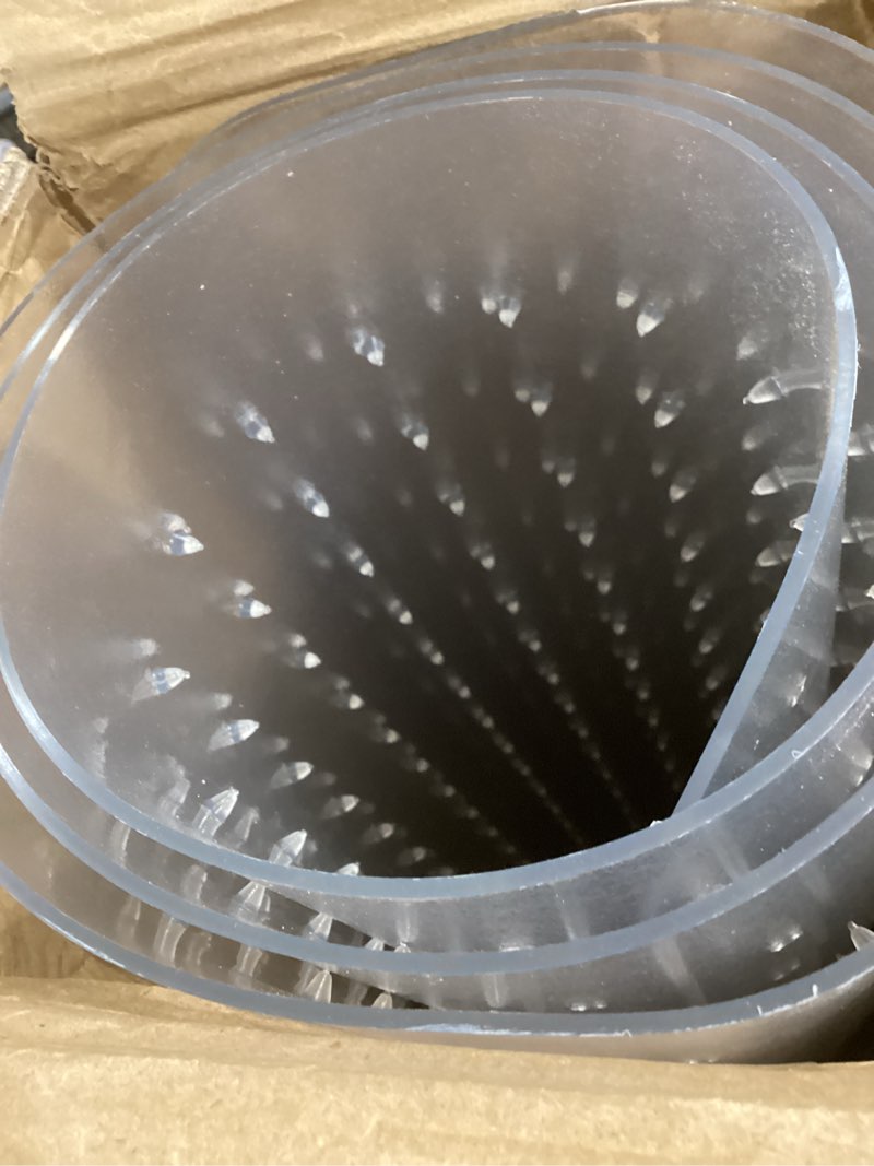 kuyal desk chair mat for carpet, 51'' x 63'' rectangle transparent mats for chairs good for desks, o