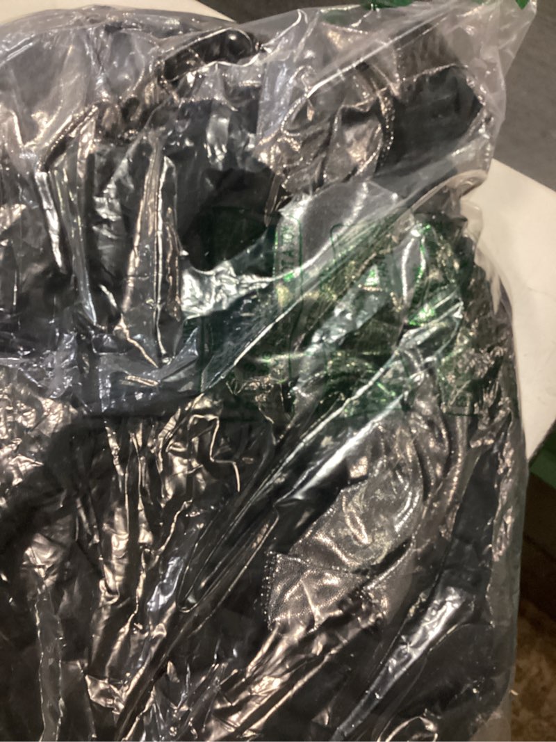 Condition photo showing Good Condition for 10ftx10ft black silver glitter sequin backdrop curtain for parties, wrinkle free sparking backdrop drapes, 2 panels 5x10ft shimmer photo back drop cloth for wedding birthday photography 5ftx10ft(2 panels) black silver