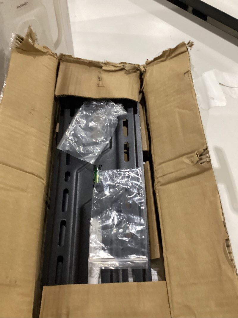 Condition photo showing As Is for montek ceiling tv mount for 37-75 inch flat screen displays, hanging adjustable ceiling tv bracket fits most lcd led oled 4k tvs, pole ceiling mount holds up to 110lbs, max vesa 400x400mm 37"-75" tv mount