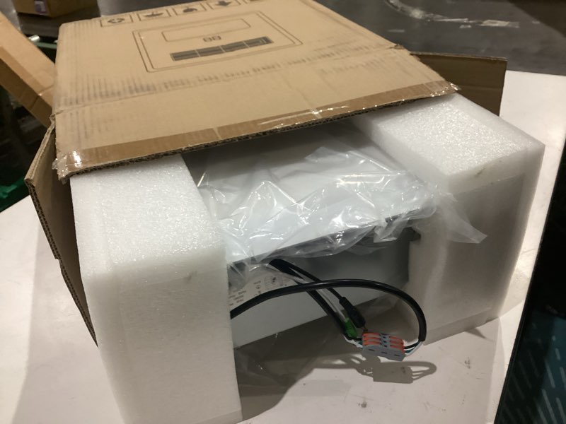 Condition photo showing Good Condition for 4-in-1 bathroom exhaust fan with heater, 190cfm, 1.0 sone, 1760w, bathroom exhaust fan with light and heater 11.2 in ceiling vent for home bath (grey) (white)