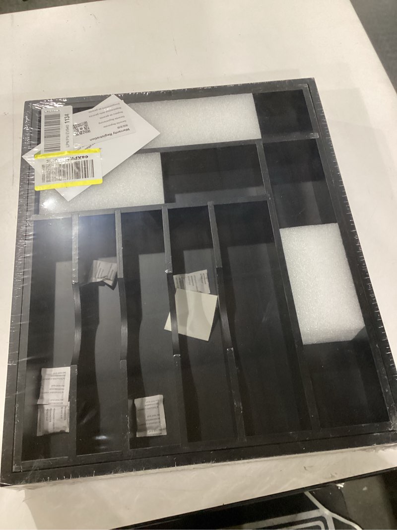 Condition photo showing New/Like New for KitchenEdge Premium Silverware, Flatware and Utensil Organizer for Kitchen Drawers, Food-Safe Contract Grade, Expandable from 14.5 to 25 In, Black Bamboo From 14.5" to 25" wide Black Bamboo