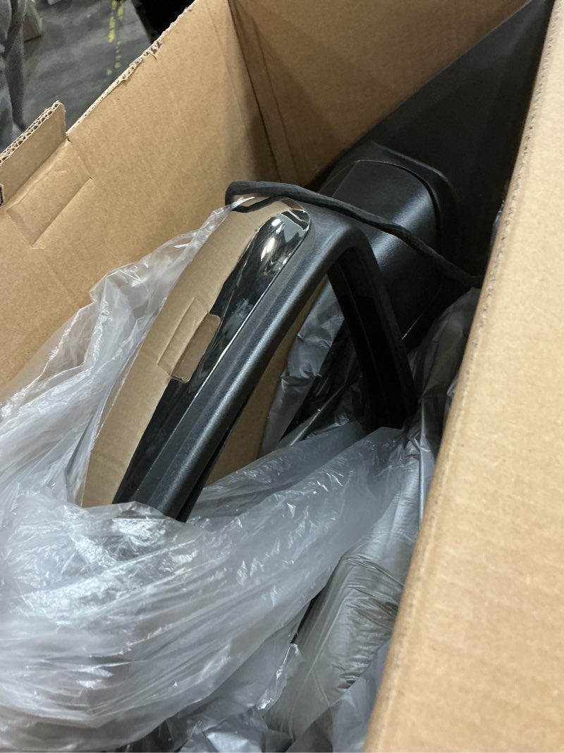 Condition photo showing Good Condition for Left Driver Side Mirror Compatible with 2013-2018 Dodge Ram 1500 2500 3500 Rear View Mirrors with Turn Signal Puddle Light Temperature Sensor, Power Folding Heated Power Glass, Chrome-12 Pins Chrome Left-12Pins