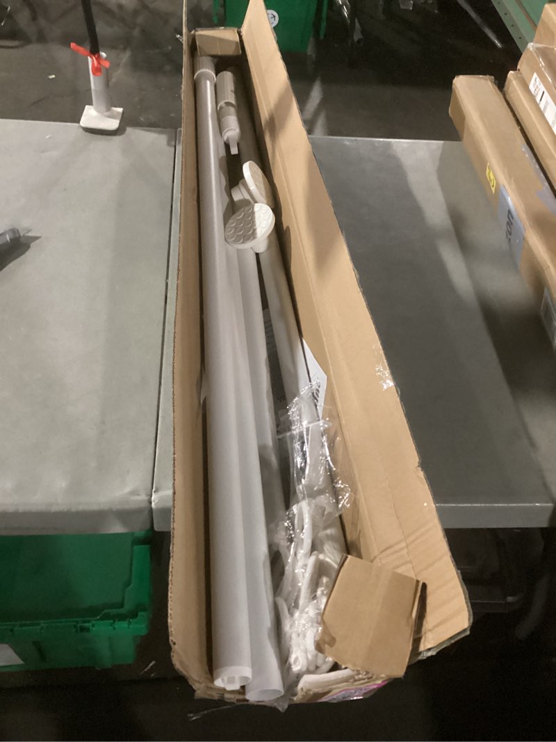 Condition photo showing Good Condition for zocone tension curtain rod 51-168in(4-14ft),no drill curtain rods for window outdoor patio,adjustable shower curtain rod for bathroom renter friendly,heavy duty extra long tension rod never rust,white white 51-168 inches