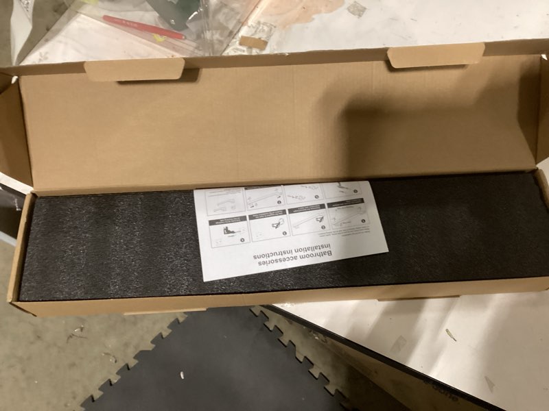 Condition photo showing New/Like New for 5-Piece Brushed Nickel Bathroom Hardware Set, Wall Mounted Thickened 304 Stainless Steel Towel Holder Set, Featuring 23.6" Towel Bar, Hand Towel Rack, Toilet Paper Holder, and 2 Towel Hooks