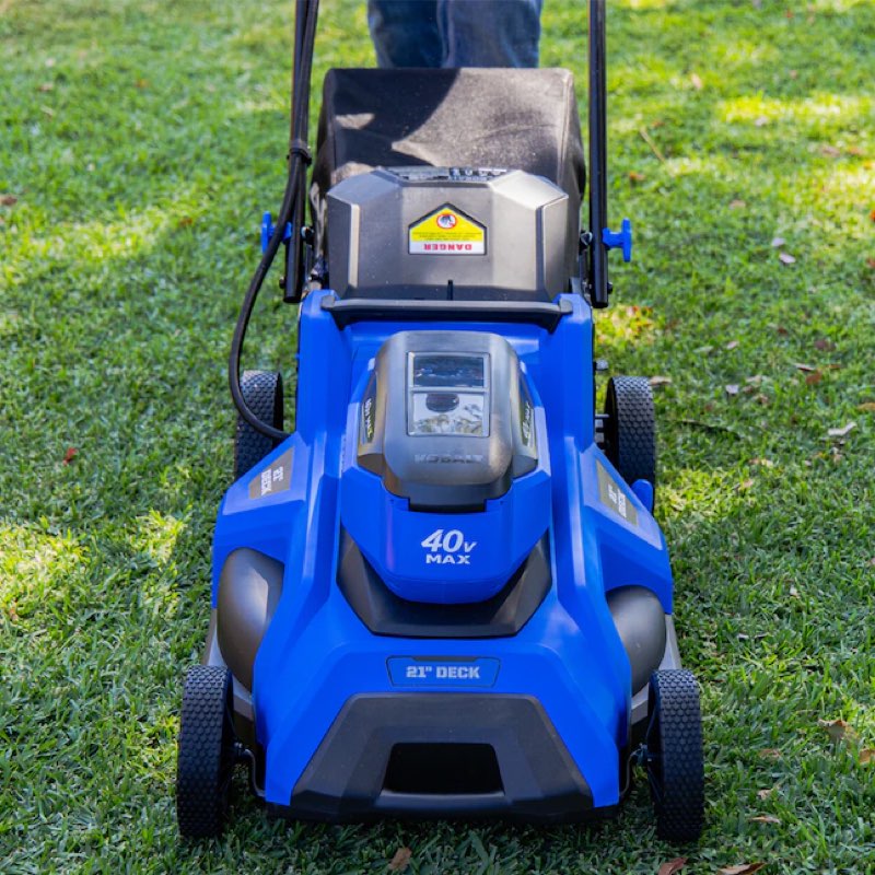 kobalt 40-volt 21-in brushless battery push lawn mower 6 ah