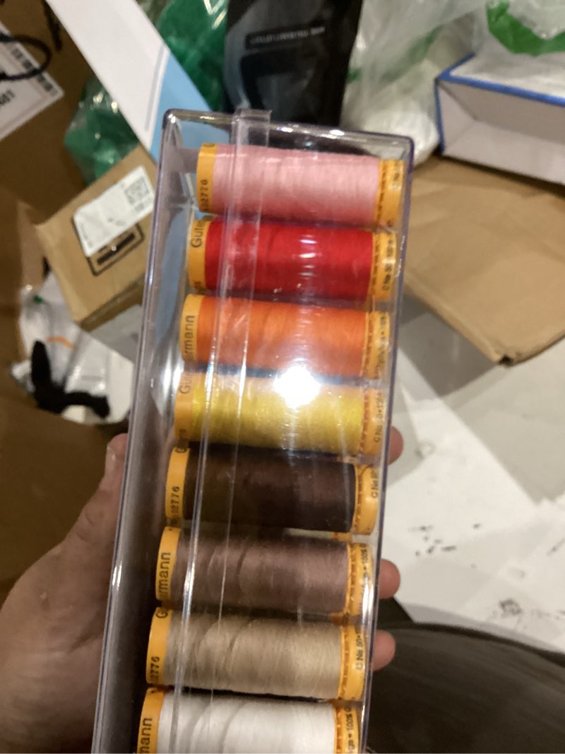 Condition photo showing As Is for gutermann spool box 26 cotton thread set, assorted colors (6818670)