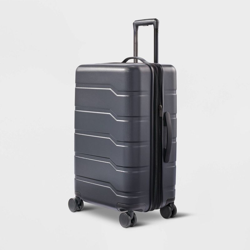 hardside medium checked spinner wheels suitcase gray - open story™
