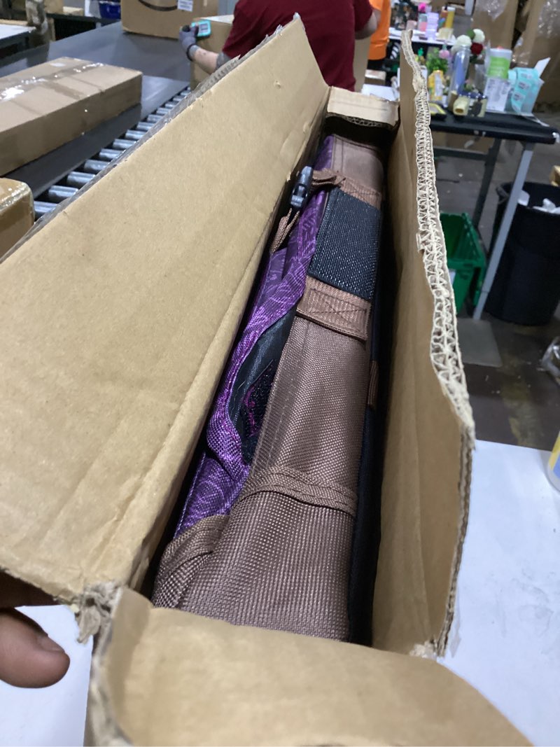 Condition photo showing As Is for extra large cat carrier soft sided, portable small dog carrier for 2 cats, 24"x16.5"x16" car travel folding comfortable design, purple purple with curtain