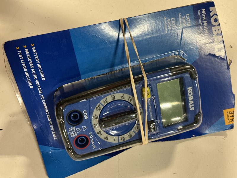 Condition photo showing Good Condition for kobalt digital display multimeter 0.2 amp 500v -volt