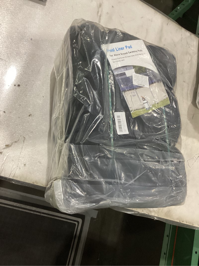 Condition photo showing New/Like New for U.S. Pool Supply Ground Shield 12-Foot Round Heavy Duty Pool Liner Pad for Above Ground Swimming Pools - Protects Pool Liner, Prevents Punctures, Weed Barrier, Eco-Friendly Fabric - Extends Liner Life
