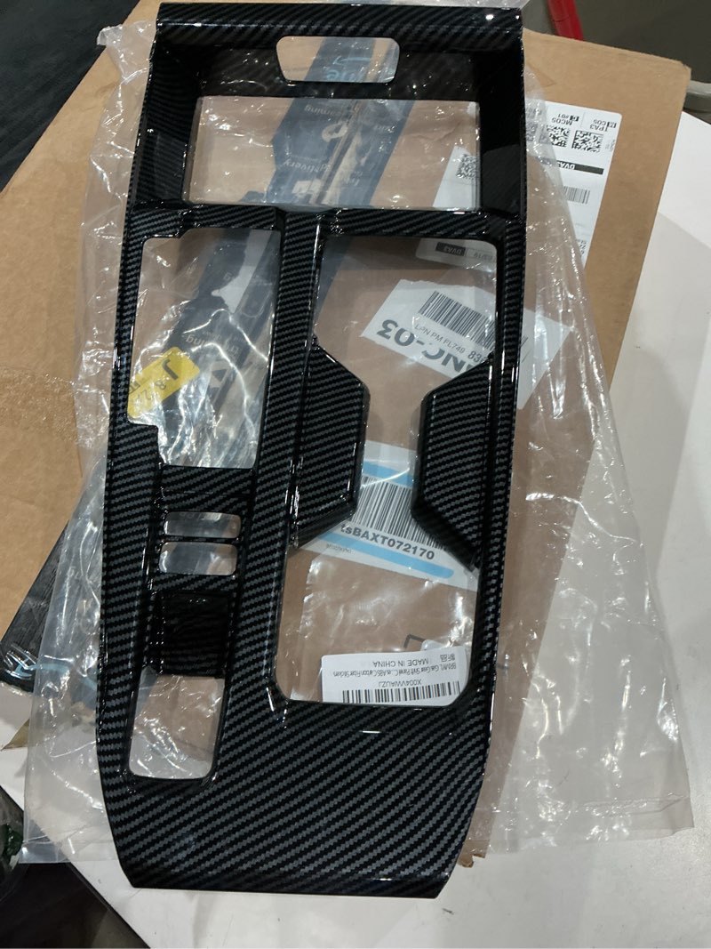Condition photo showing Good Condition for (similar to but not exact)car accessories fit for honda accord 2023 2024 2025 2026 gear shift knob console panel trims cover protective decorative frame (carbon fiber) abs 1pci