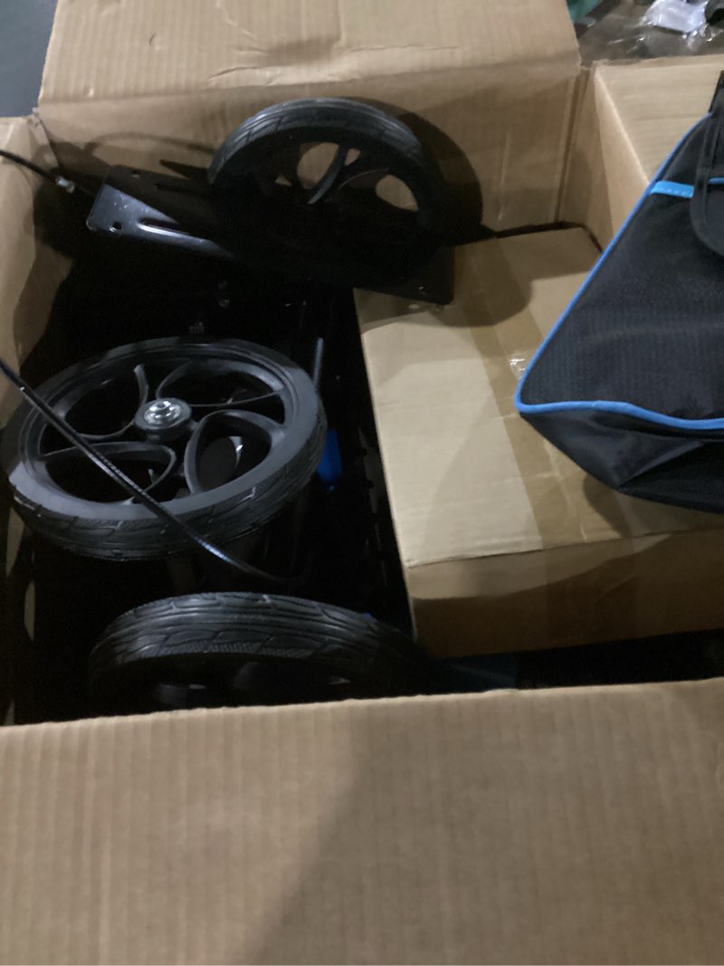 Condition photo showing Good Condition for Knee Scooter for Adults for FootInjuries, 300lbs Capacity, All Terrain Foldable Knee Scooter Walker with Bag, 13" Wide Pu Seat, Compact Crutches Alternative (Black) Blacks