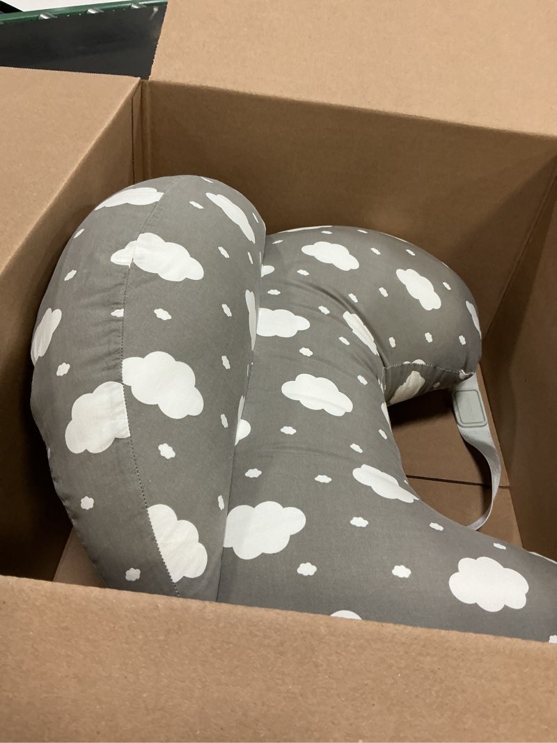Condition photo showing Good Condition for momcozy original nursing pillow for breastfeeding-innovative safety guard - wider feeding pillows for more support for mom & baby- easier nursing & hand free- fit for all, removable cotton cover grey