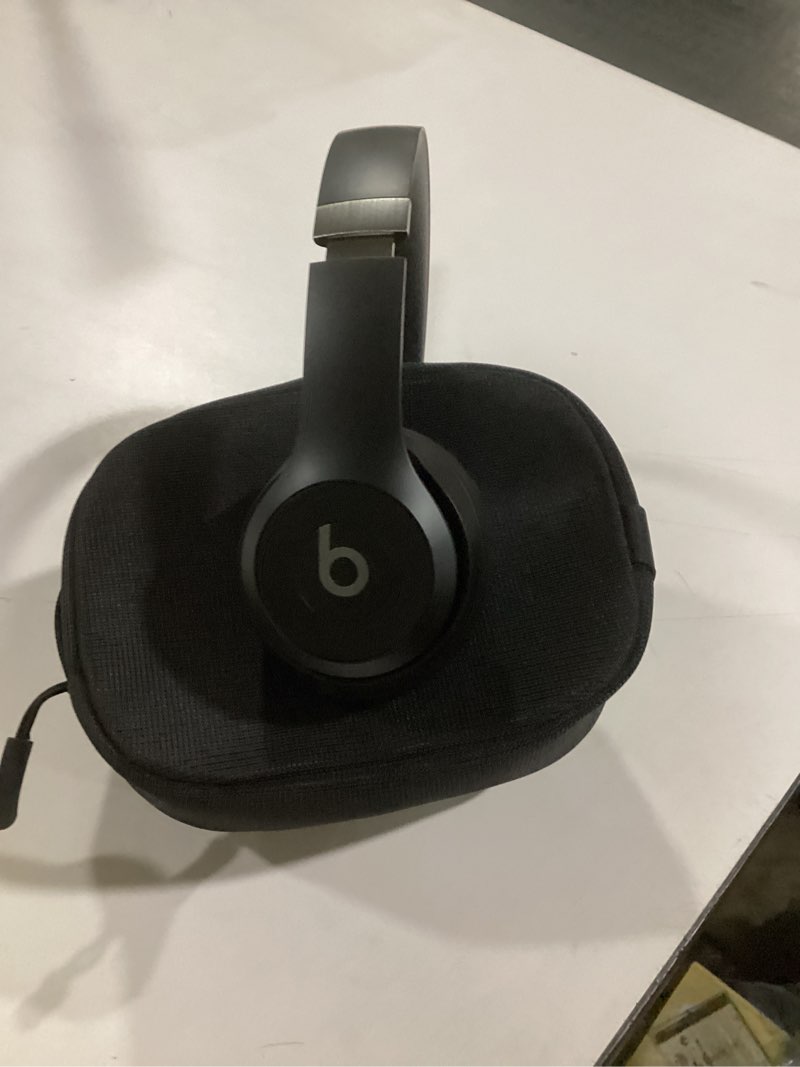 Condition photo showing Good Condition for Beats Solo 4 - Wireless On-Ear Bluetooth Headphones, Up to 50-Hour Battery Life, Ultra-Lightweight Comfort, Powerful and Balanced Sound, Apple & Android Compatible - Matte Black Matte Black Standalone