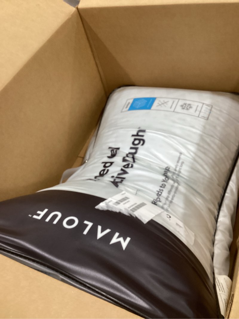 Condition photo showing Good Condition for MALOUF Zoned Pillow Infused with Temperature Regulating Gel-New ACTIVEDOUGH Formula is Responsive, Supportive, and Plush-Mid Loft-Queen, Blue Queen (Pack of 1)