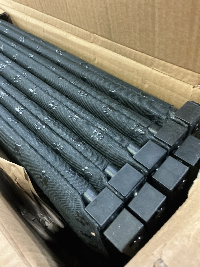 Condition photo showing As Is for dog stairs for car - foldable dog ramps for large dogs with non slip surface, portable dog steps for cars and suv, truck, support up to 200 lbs black standard 5 steps
