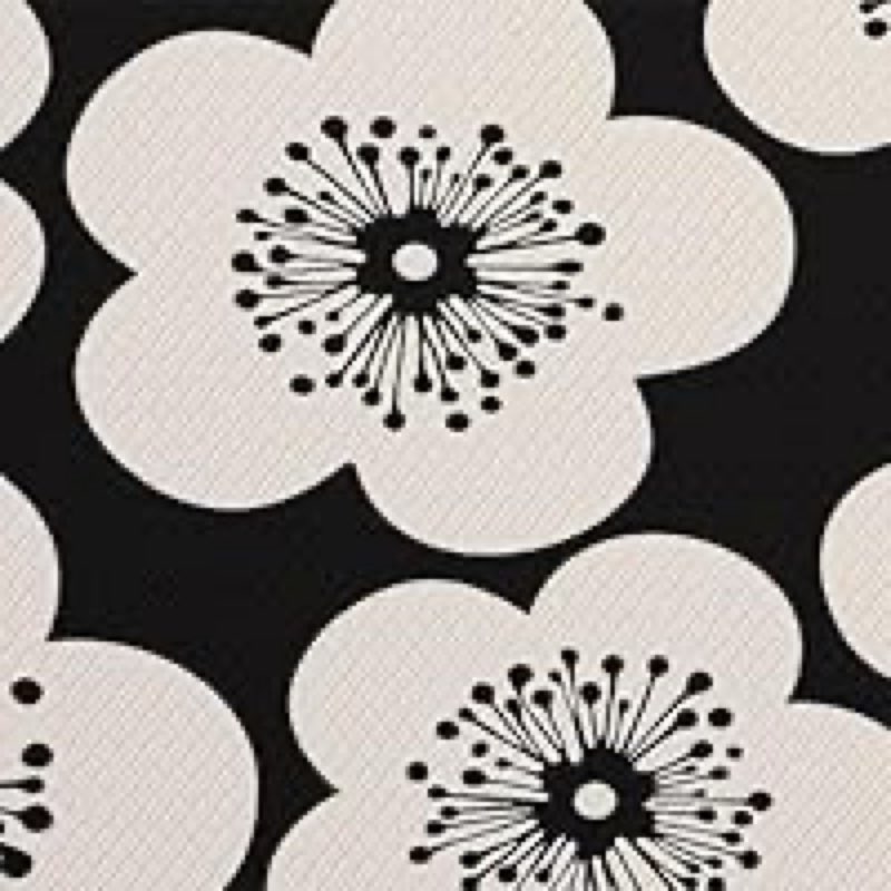 Black & White Flower Kitchen Fatigue Mat