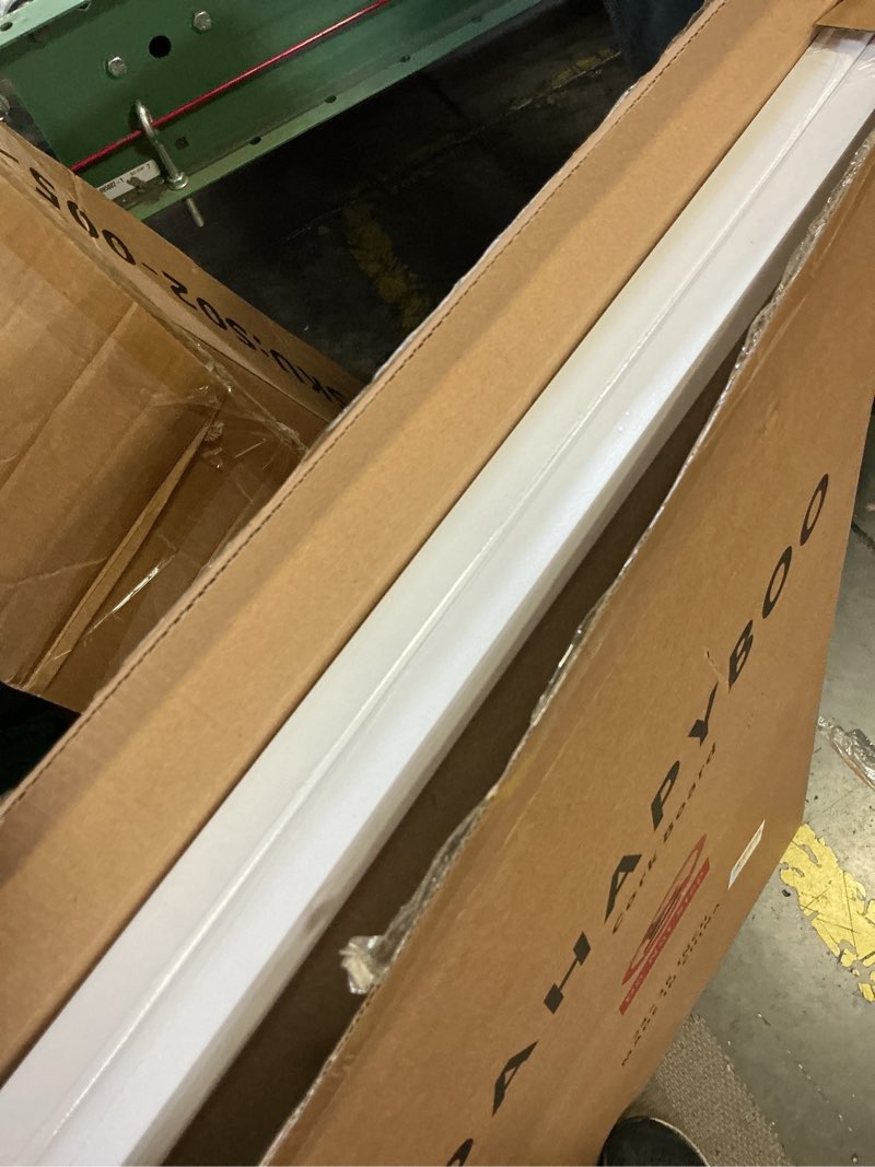 Condition photo showing Good Condition for dahapyboo cork board with linen white 2pack,bulletin board 36"x24" hanging corkboards for office home school message board or vision board decoration. white-2p 36" x 24"