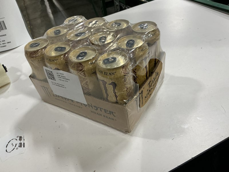 Condition photo showing Good Condition for bbd: unknown- (12 cans) java monster mean bean  coffee + energy drink  15 fl oz