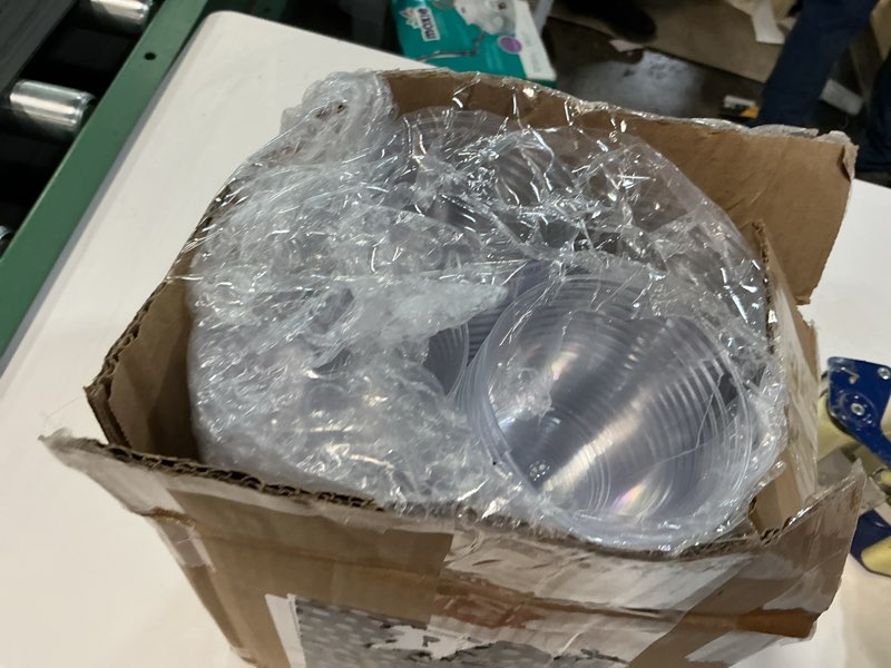 Condition photo showing Good Condition for small clear plastic cups - 5 oz. 200 pack - hard disposable cup - wine and plastic cocktail glasses - drinking and party punch cups and bulk wedding tumblers 200 count (pack of 1)