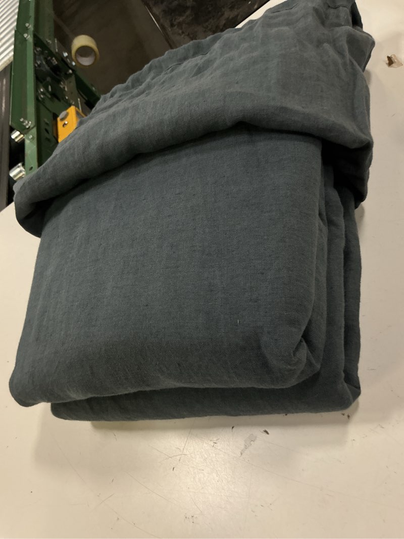 Condition photo showing Good Condition for european linen duvet cover, full/queen, nightfall