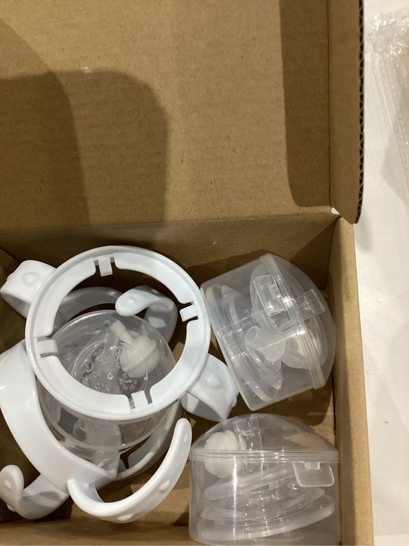 Condition photo showing Good Condition for Sippy Cup Conversion Kit Compatible with Philips Avent Natural Baby Bottles, Soft Straw top and Weighted Ball Sippy Cup Transition Kit with Handles, 8m+ Pack of 3