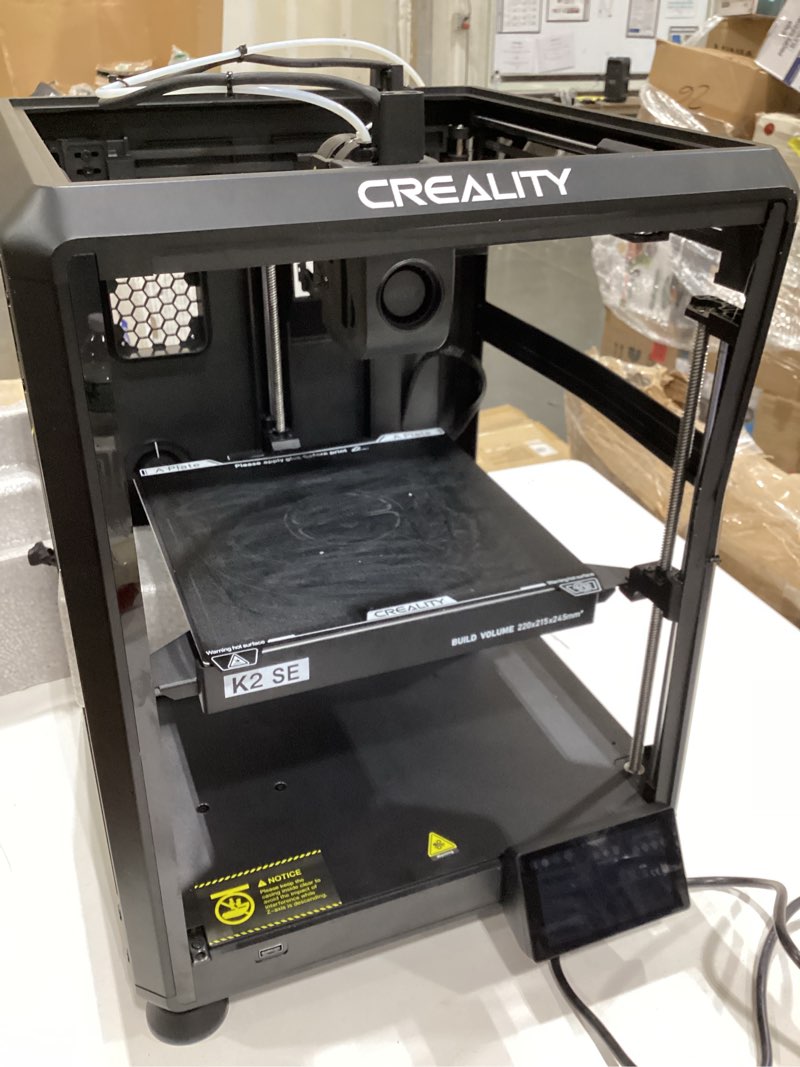 Condition photo showing As Is for creality k2 se 3d printer, 500mm/s high-speed printing, support multi color 3d printing needs cfs, solid metal build, auto leveling, direct drive extruder, quick-swap nozzle, 220×215×245mm print size