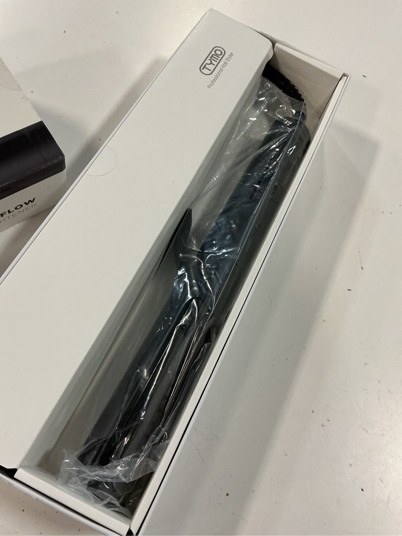 Condition photo showing New/Like New for tymo airflow 2.0 curling iron flat iron - hair straightener and curler 2 in 1, 1.25 inch curling wand for long short hair, dual voltage for travel, 54 million ionic, anti-tangle, 5 temps, black