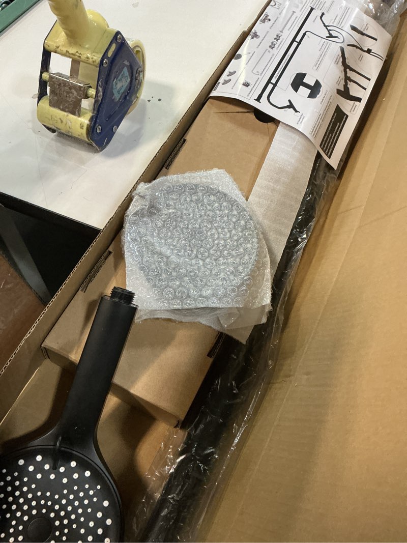 Condition photo showing As Is for Tandem Shower Head, Dual Shower Heads for Two People & Handheld Head, Triple Shower Head High Pressure System,Adjustable Double Shower Heads