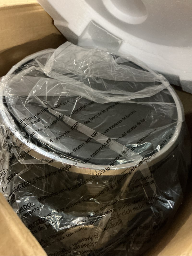 Condition photo showing Good Condition for air fryer 5.8qt/5.5l, uten 1700w airfryer high-power electric hot temperature control & timer knob, non stick fry basket, dishwasher safe, apply to party, afternoon tea, black mechanical knobs black 5.8 qt