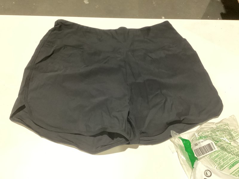 Condition photo showing Good Condition for baleaf women's 3" high waisted swim shorts bottoms tummy control quick dry swimsuit board shorts with pockets upf 50+ black xl