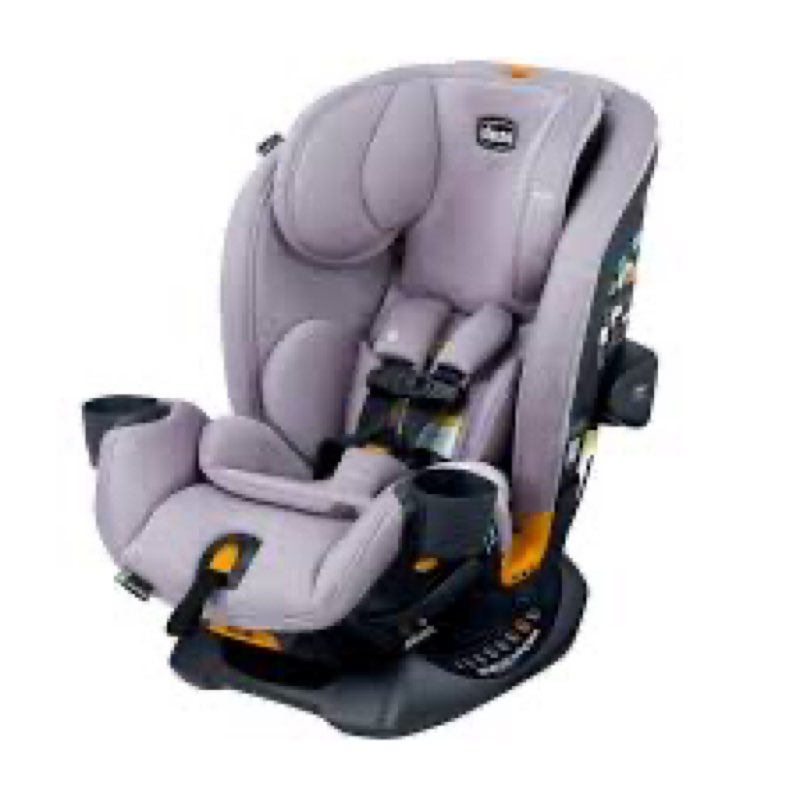 chicco onefit lx cleartex all-in-one car seat with leverlock installation, slim design, convertible 