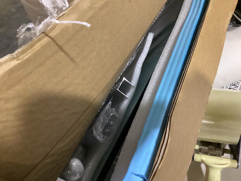 Condition photo showing New/Like New for delavin 56-60" w x 59" h frameless sliding bathtub door, tub shower door, bathtub glass door, bathtub shower door, 5/16" (8mm) certified clear tempered glass, stainless steel frame, matte black
