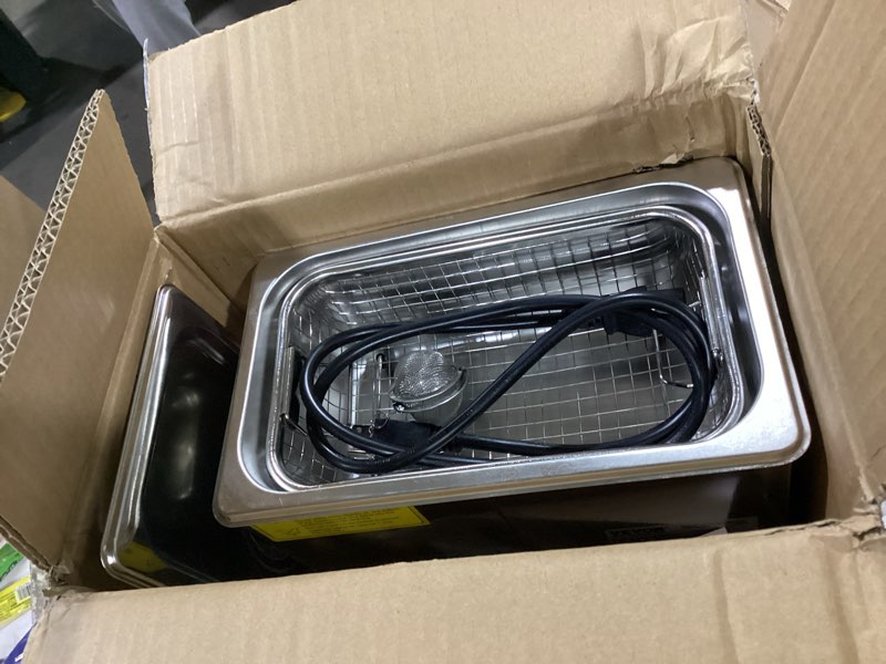 Condition photo showing Good Condition for creworks 10l digital ultrasonic cleaning machine with heater & timer, 240w stainless steel ultrasonic washing machine, 2.6 gal sonic parts cleaning machine for jewelry glasses auto tool machine part