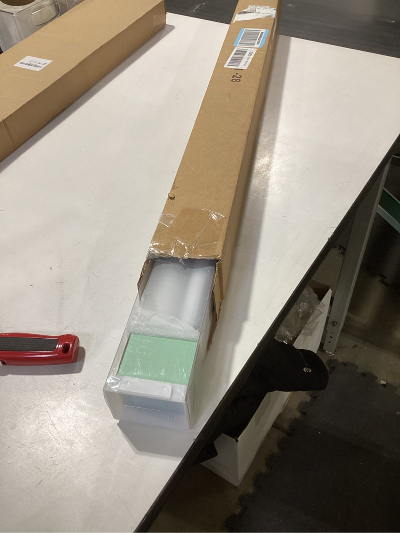 Condition photo showing New/Like New for Blackout Roller Shades Blinds Cordless for Windows Pull Down Room Darkening Door Blinds with Thermal Insulated Easy to Install for Living Room,Bedroom,Home,Office Bathroom White 28" W x 72" H 28"W x 72"H White