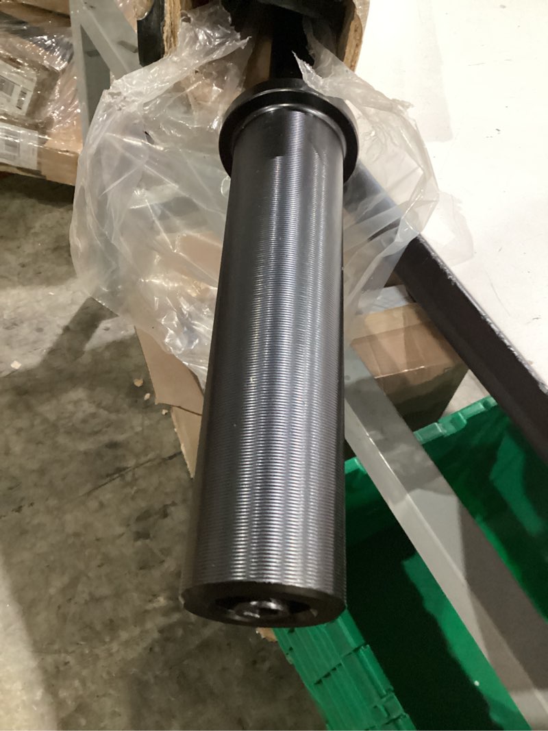 Condition photo showing Good Condition for barbell for strength training and olympic weightlifting, 2 inch bar for squats, curls, deadlifts, presses, hip thrusts, 350lbs/500lbs/700lbs weight capacity black, straight bar, 4ft, 500lbs