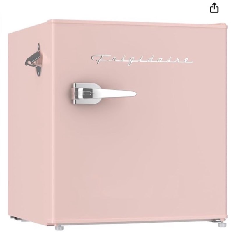 Frigidaire Coral EFR176- AMZ EFR176 Retro Mini Refrigerator-Energy Saving-Adjustable Thermostat Cont