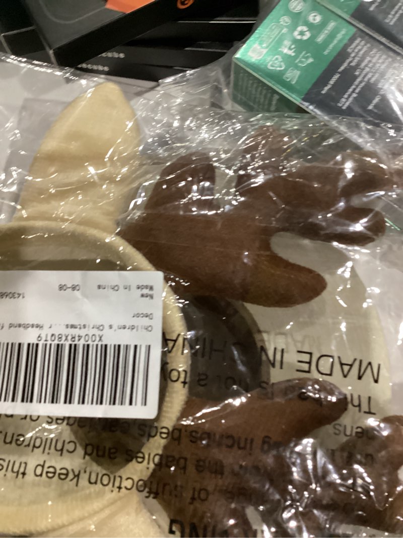 Condition photo showing Good Condition for Christmas Antler Headband - Reindeer Antlers for Women & Men, Festive Xmas Costume Hair Accessory for Holiday Parties, Photos & Decor