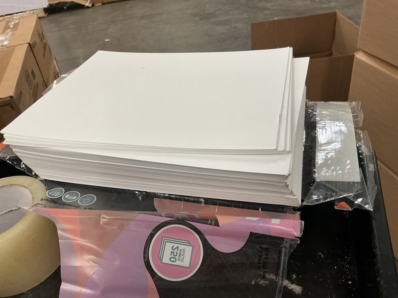 Condition photo showing As Is for exact index cardstock, 8-1/2 x 11 inches, 110 lb, white, 250 sheets