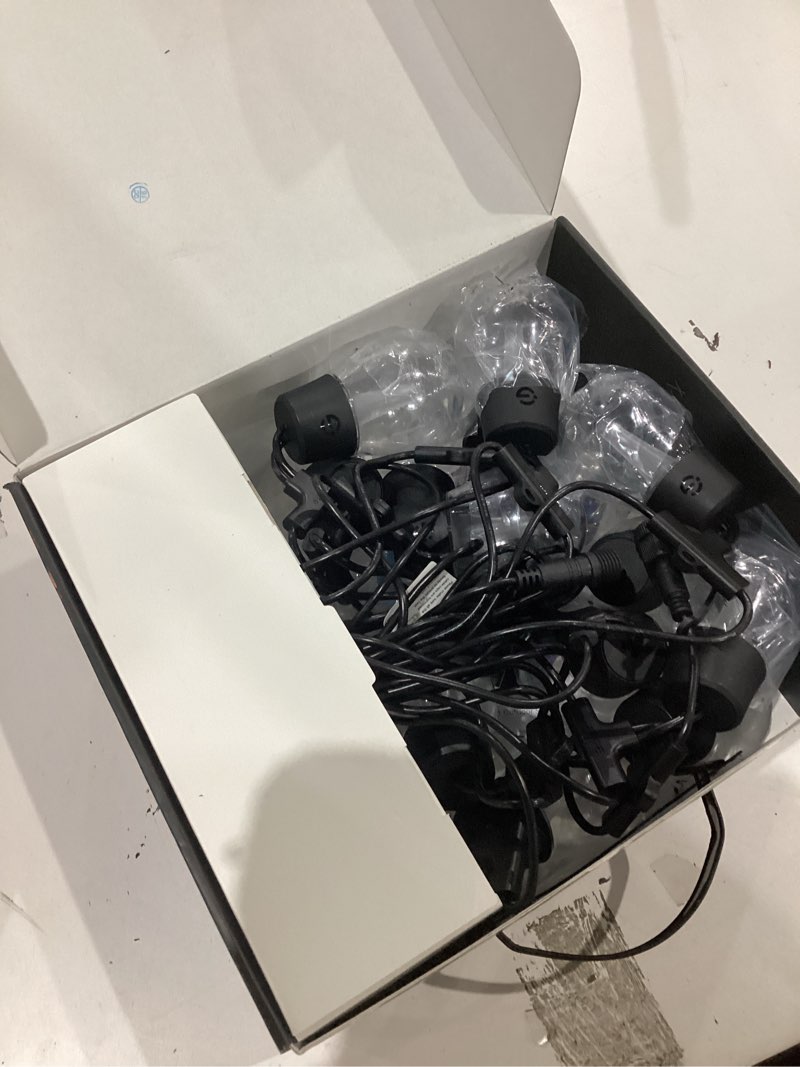 Condition photo showing As Is for govee 48ft smart outdoor clear bulb string lights