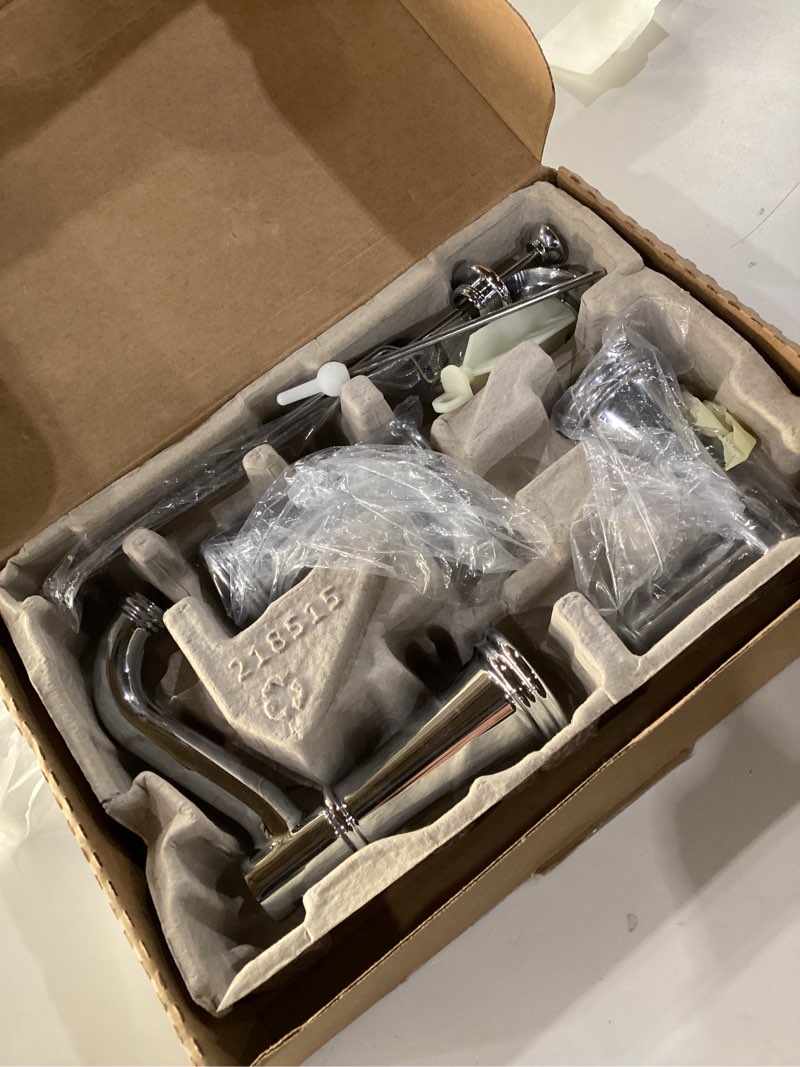 Condition photo showing New/Like New for Moen Belfield Chrome Two-Handle 8-Inch Widespread Bathroom Faucet Trim Kit, Valve Required, T6405