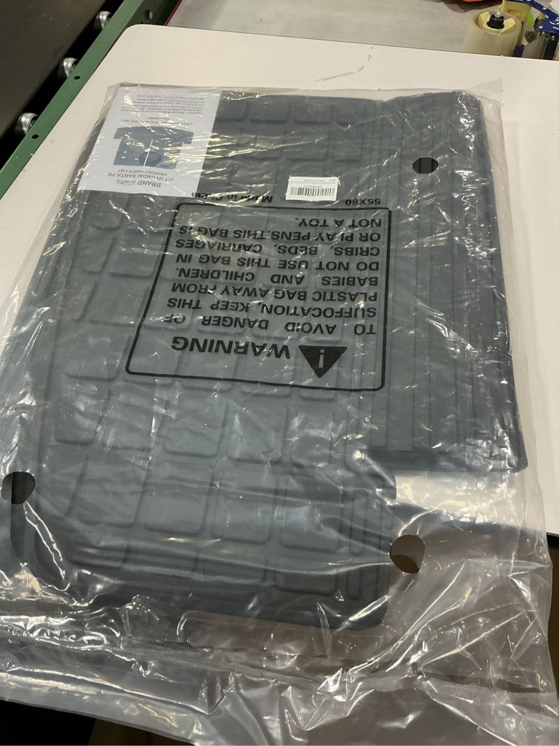 Condition photo showing New/Like New for powoq Cargo Mat Compatible with 2024-2026 Santa Fe Trunk Mat with Waterproof Rear Backrest Liner TPE Cargo Liner Replacement for 2024 2025 2026 Santa Fe Accessories Trunk Mat with Rear Backrest Mat Compatible with 2024-2025 Santa Fe