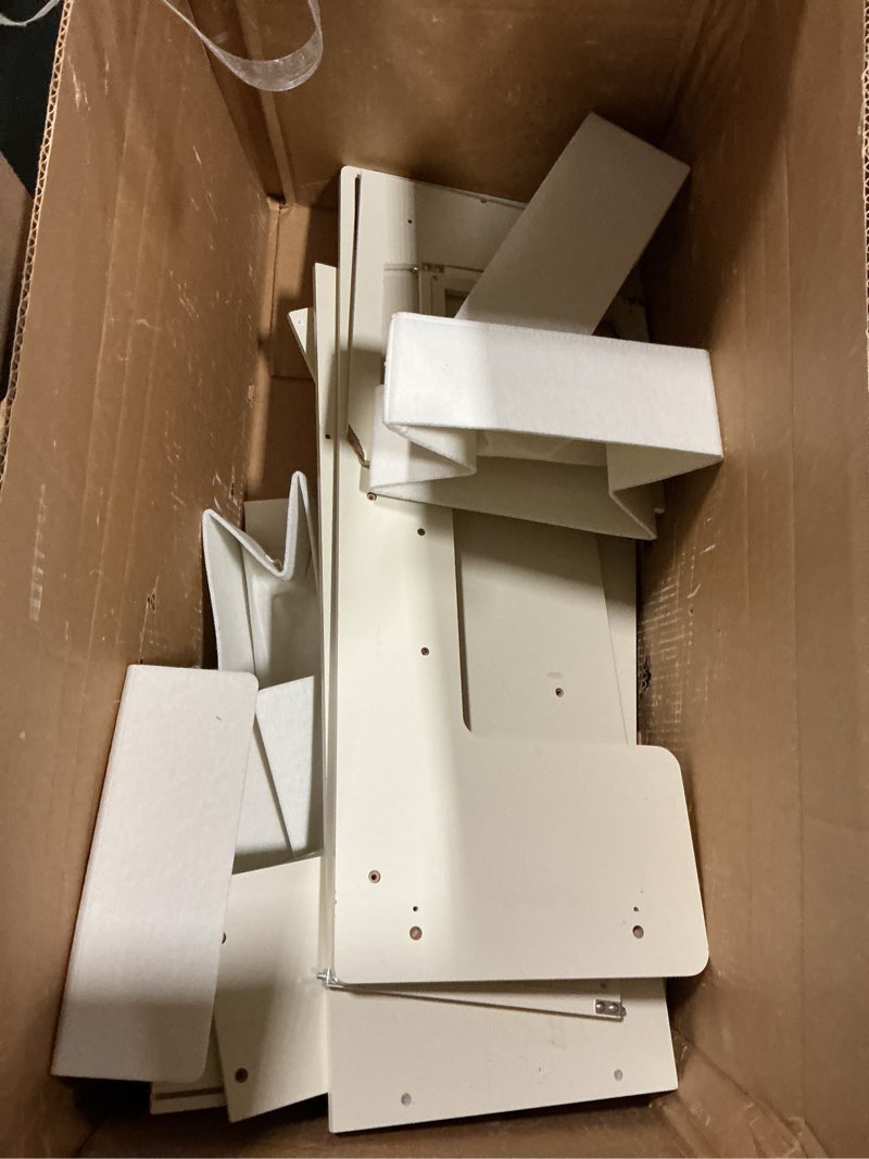 Condition photo showing As Is for Tiny Land Play Kitchen for Kids with Enhanced Storage – Modern Toddler Kitchen Playset with Stove, Sink & Accessories, Organized Wooden Toy Kitchen, Ideal for Toddlers