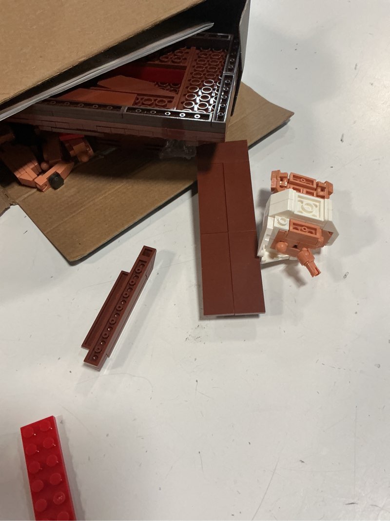 Condition photo showing Good Condition for jesus crucifixion building blocks set, compatible lego religious christian toy gift for adults & kids, bible story model for home church office decor, 588 pcs