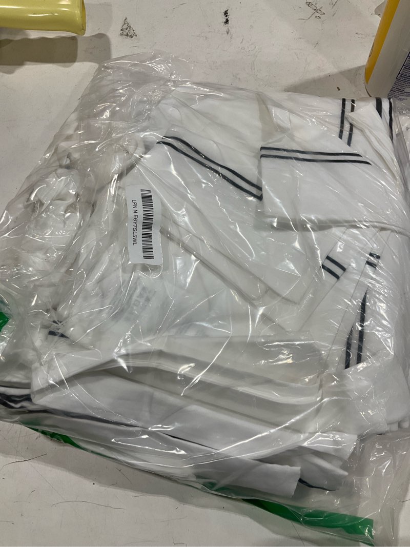 Condition photo showing Good Condition for bedsure 100% cotton percale frame embroidery duvet cover queen, white, 3pcs | luxury hotel cotton percale, all-season breathable moisture-wicking, frame embroidery, zipper & 8 interior ties, washable queen (90" x 90") 05 - hotel frame embroidery